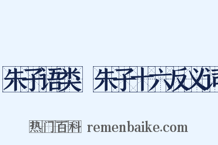 朱子语类·朱子十六反义词是什么意思的图片